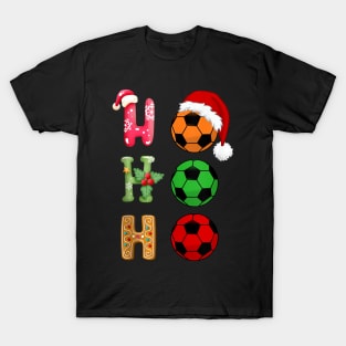 Ho Ho Ho Funny Soccer - Christmas Matching T-Shirt